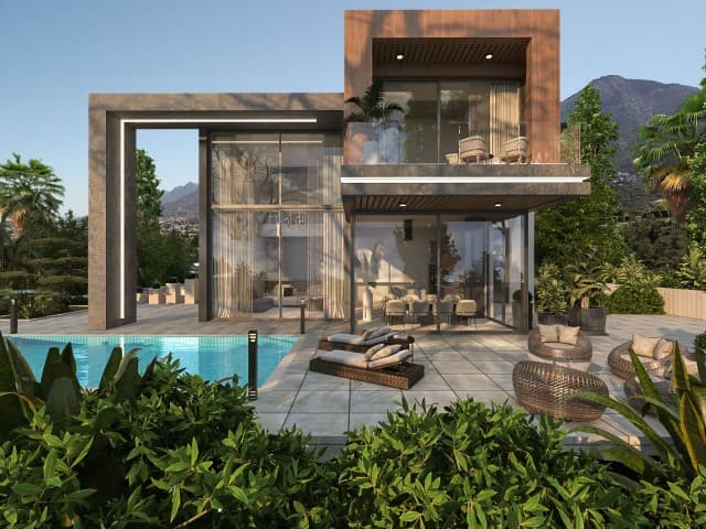 MODERN 4+1 LUXURY VILLAS IN KARŞIYAKA, GIRNE, WITHIN WALKING DISTANCE TO THE SEA
